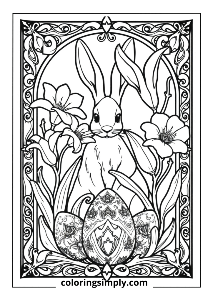 Art Nouveau Easter Panel