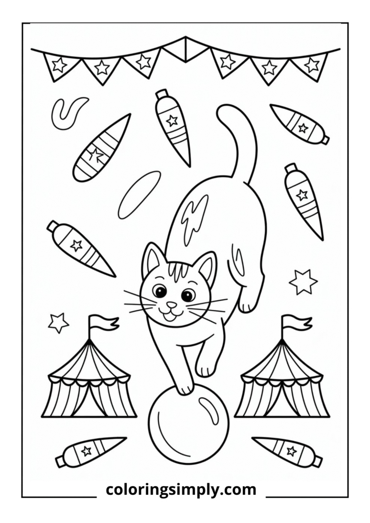 Circus Cat Balancing Act