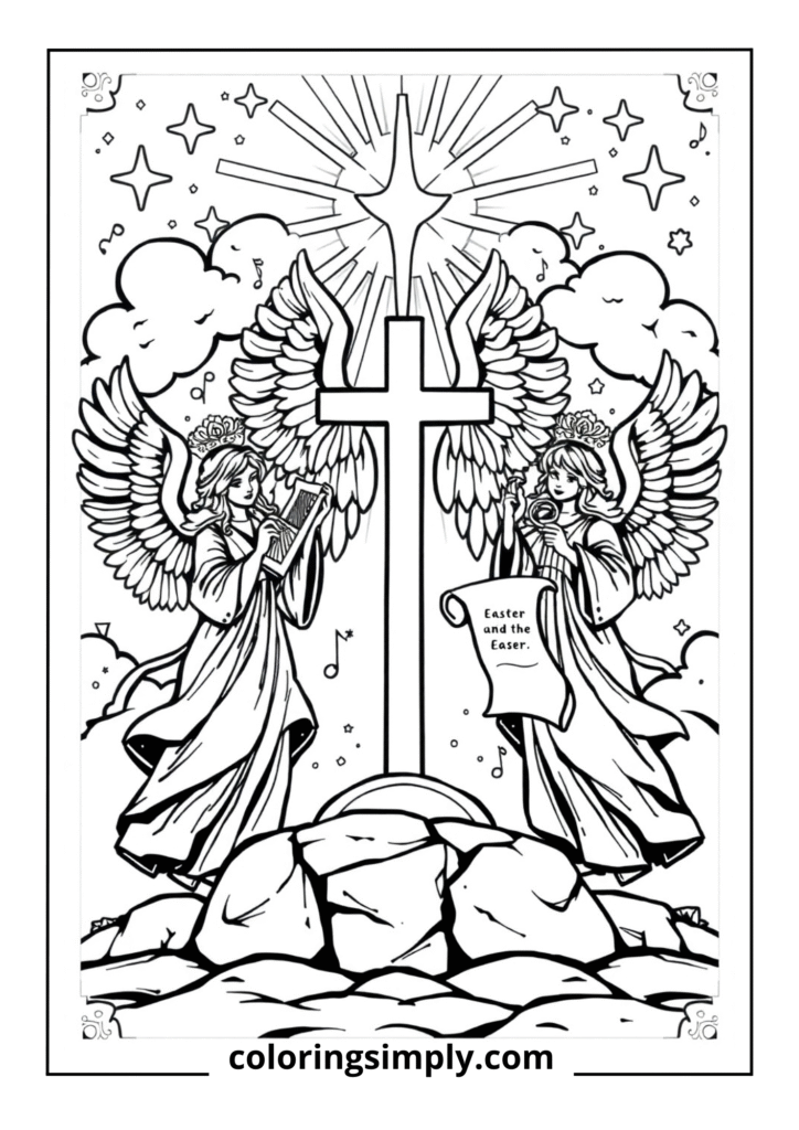 Easter Angels Announcement Scene