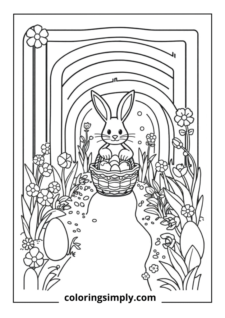 Easter Maze with Bunny Path