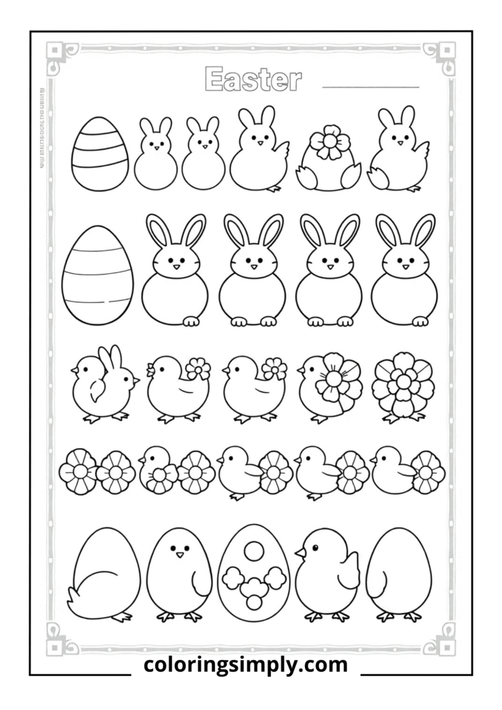 Easter Pattern Completion
