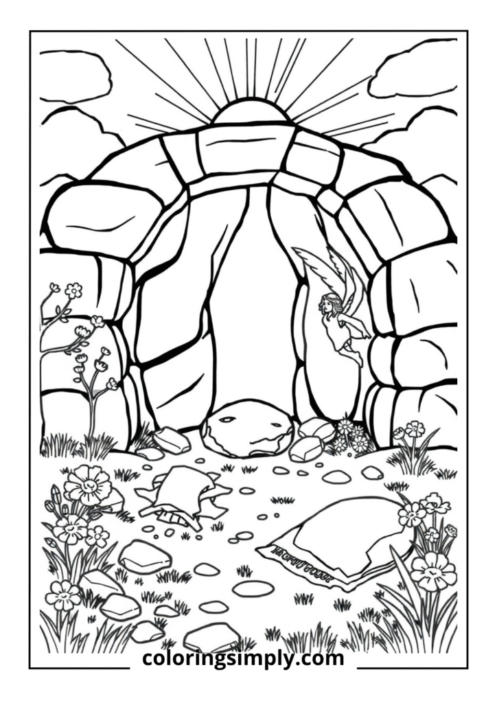 Empty Tomb with Rolling Stone