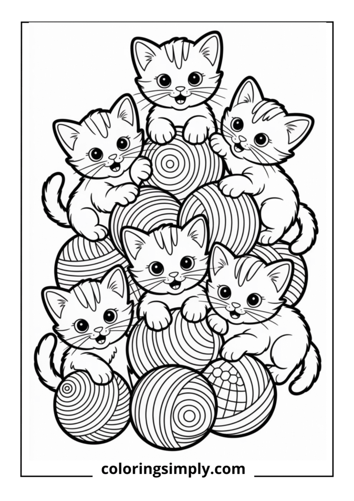 Kittens and Tangled Yarn Fun