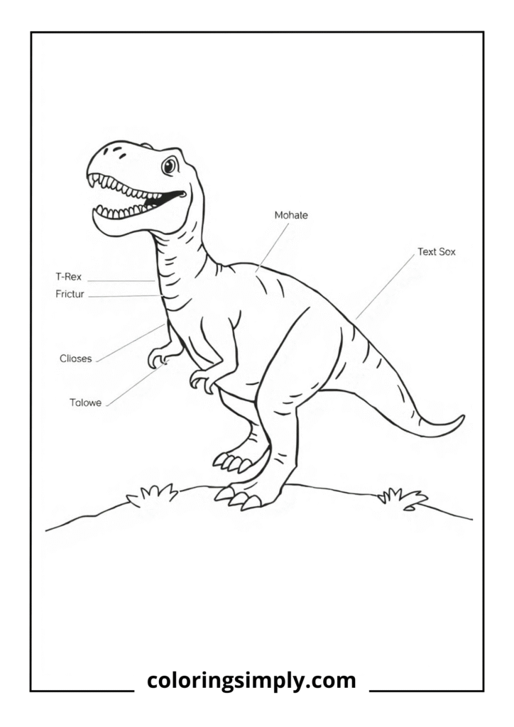 Label-Me Dinosaur Anatomy