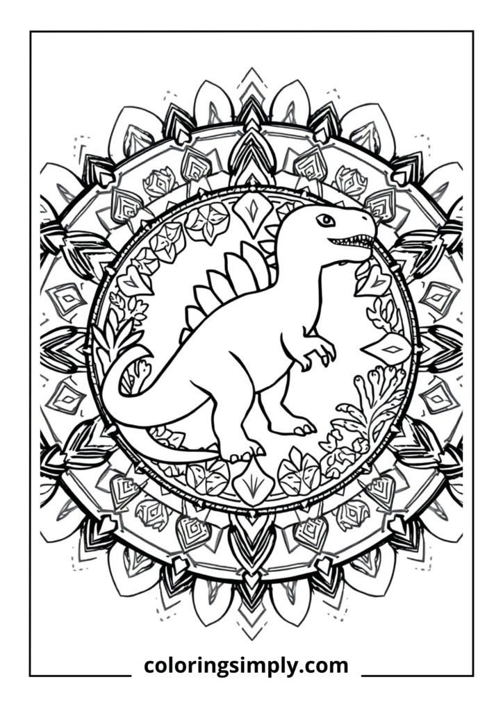 Mesozoic Mandala: Dinosaur Meditation