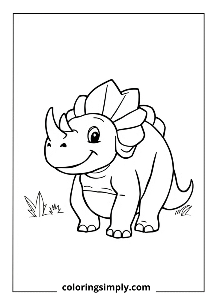 Smiling Triceratops Friend