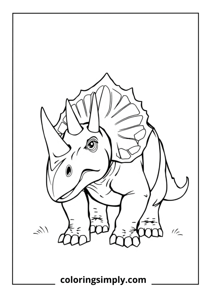 Triceratops Battle Stance