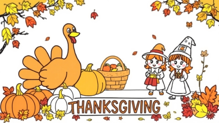 thanksgiving coloring pages