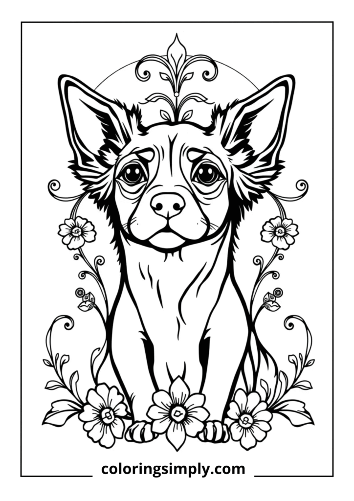 Art Nouveau Dog Design