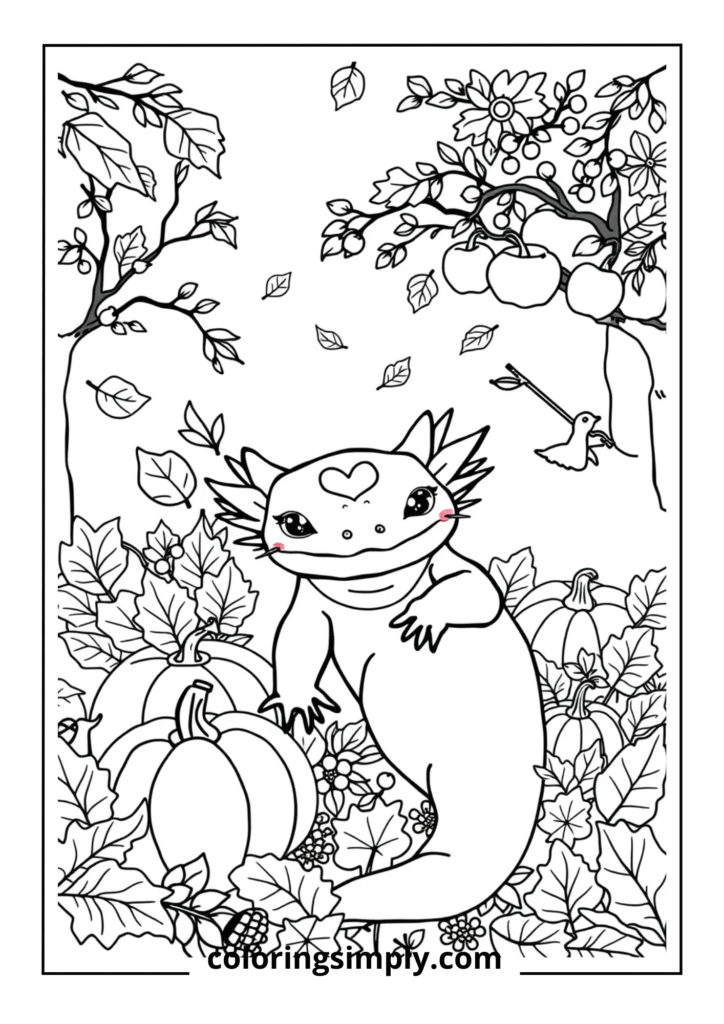 Autumn Harvest Axolotl