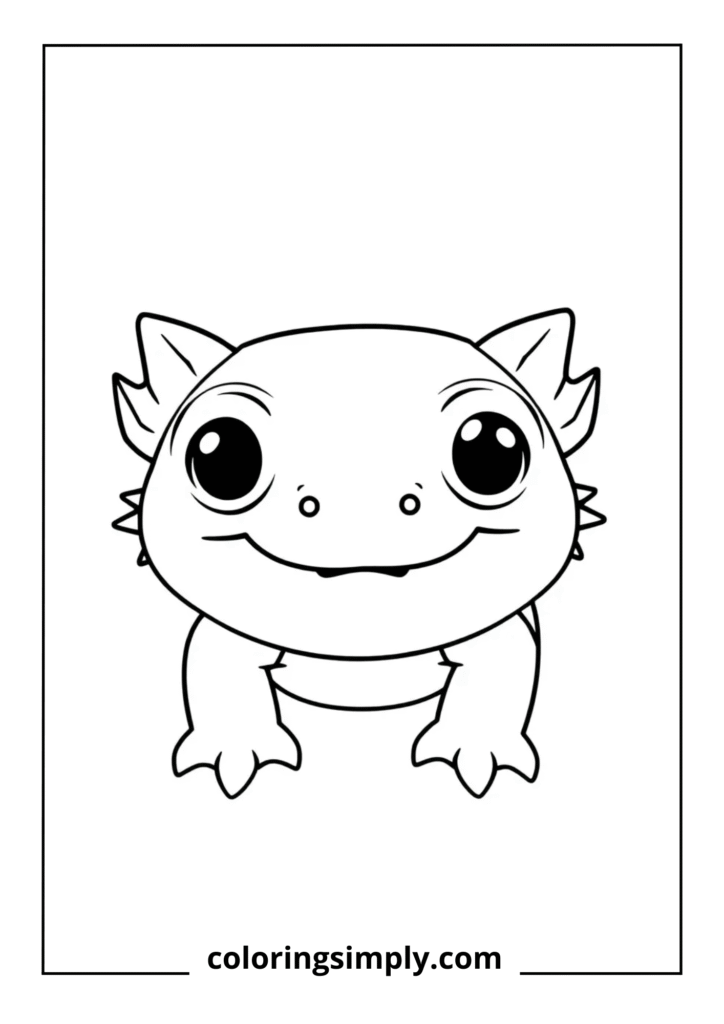 Baby Axolotl Portrait
