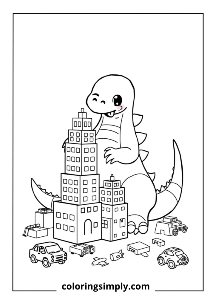 Baby Godzilla Building Blocks
