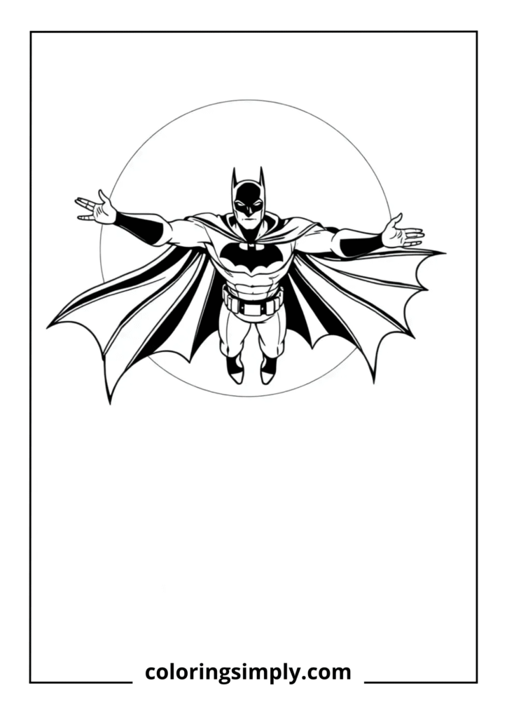 Batman Flying Through the Night
