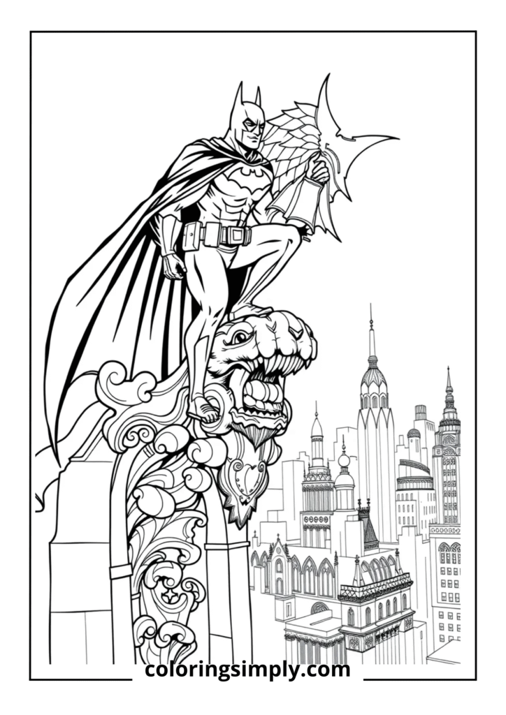 Batman Gargoyle Perch Architectural Detail