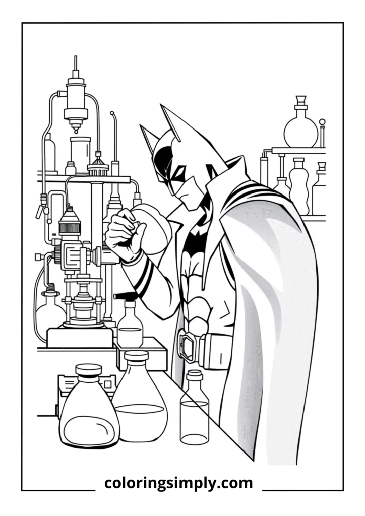 Batman Laboratory Investigation Scene
