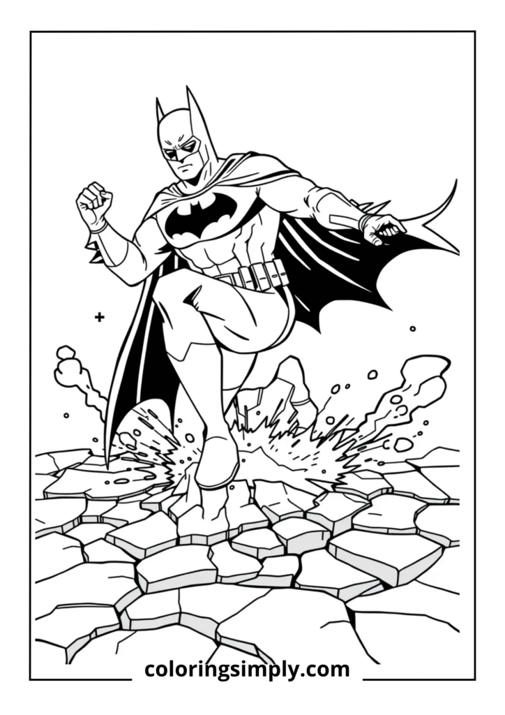 Batman Landing from Jump
