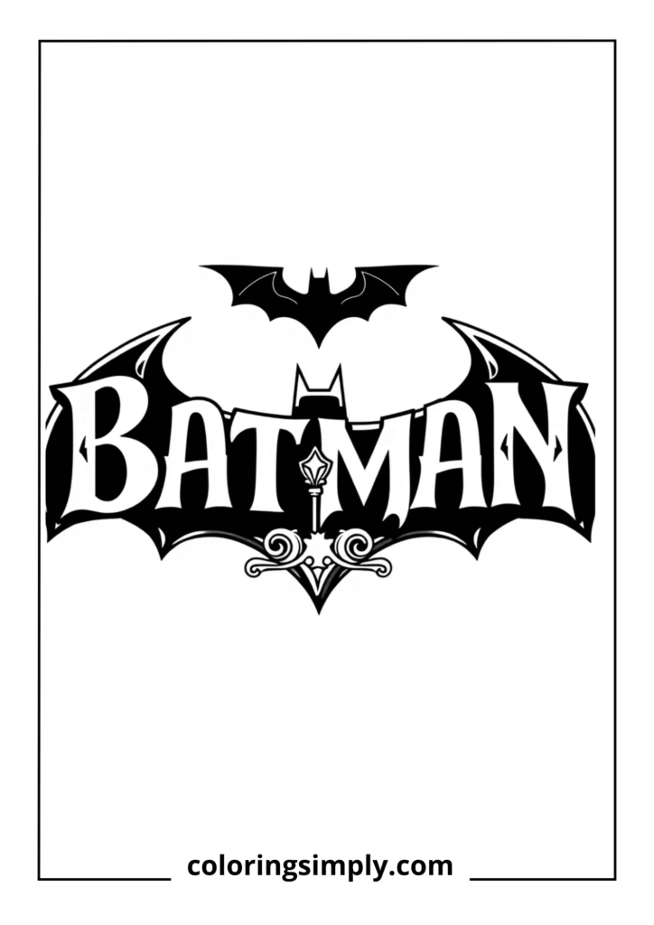 Batman Logo with Gothic Typography