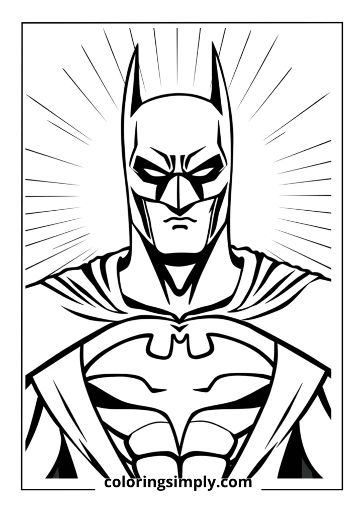 Batman Portrait Head and Shoulders
