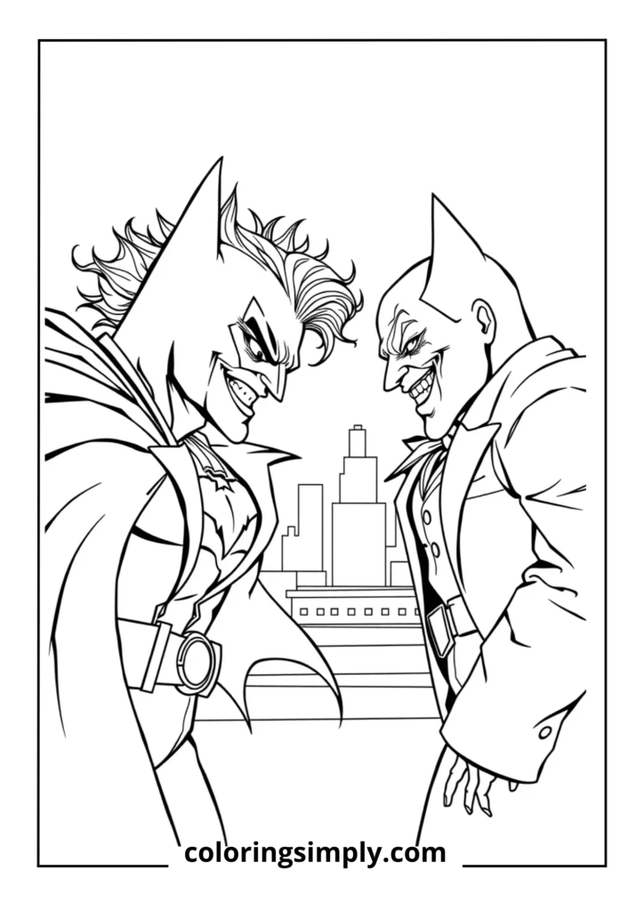Batman vs. The Joker Confrontation
