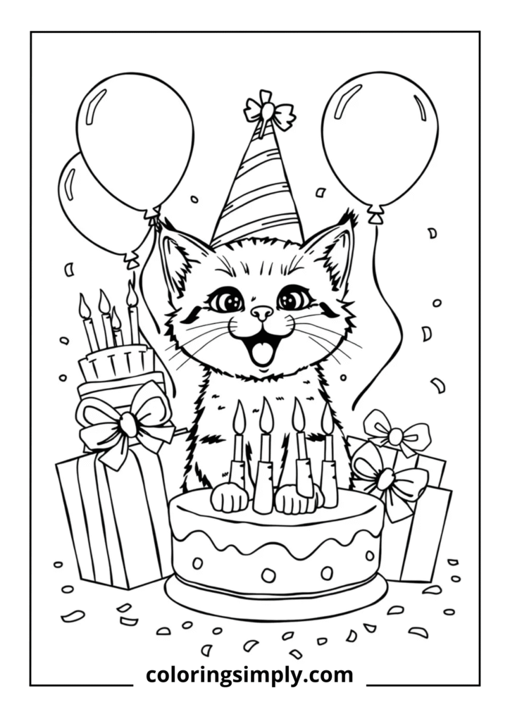 Birthday Party Kitten