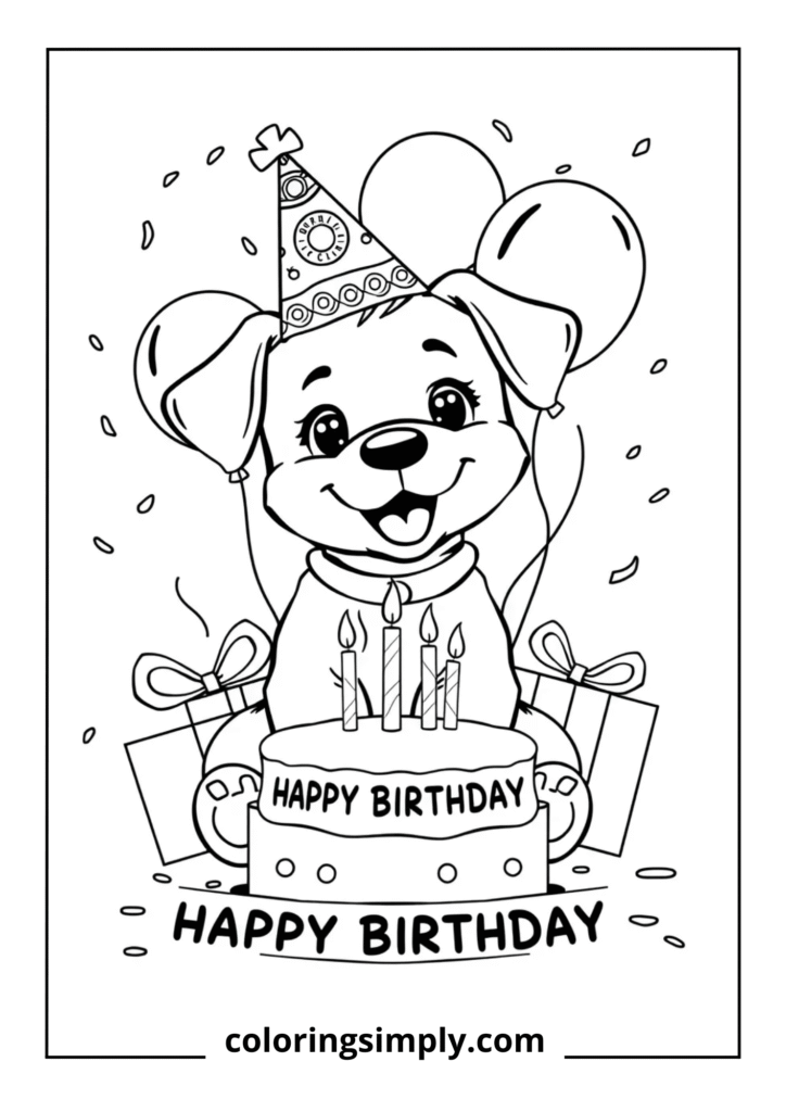 Birthday Star" - Birthday Party Puppy
