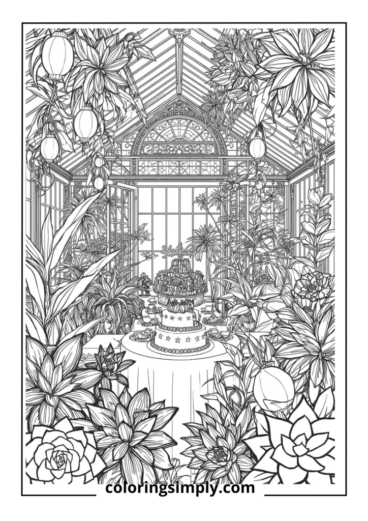 Botanical Birthday Greenhouse