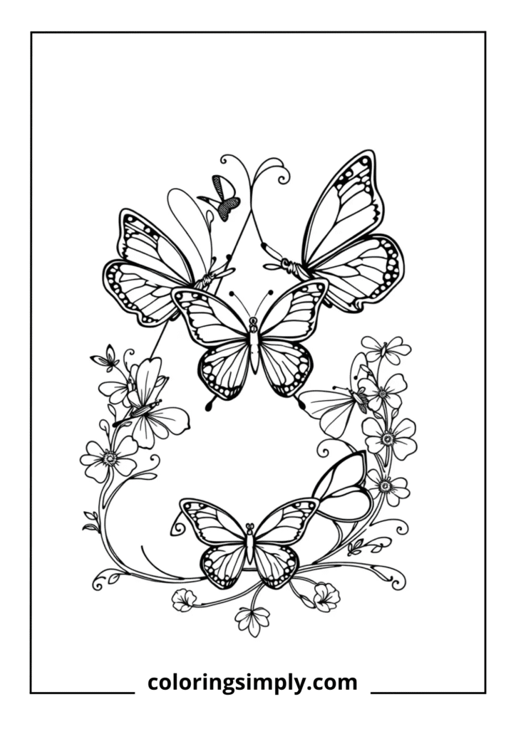 Butterfly Alphabet Letter