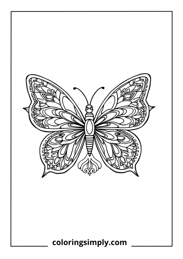 Butterfly Mandala Design