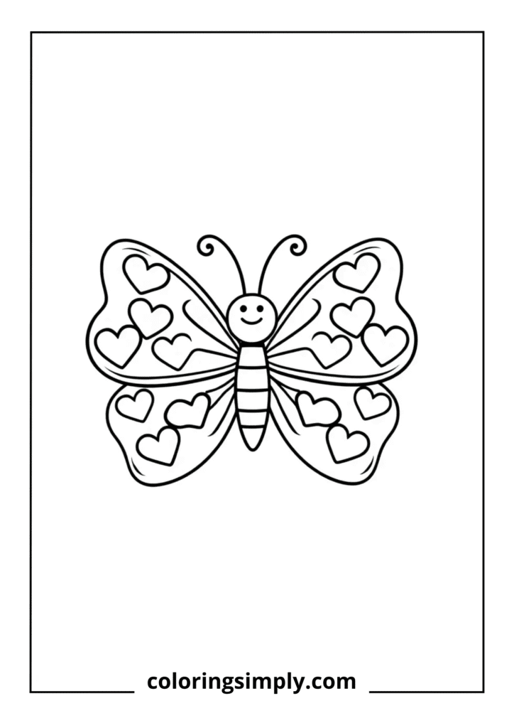 Butterfly with Hearts