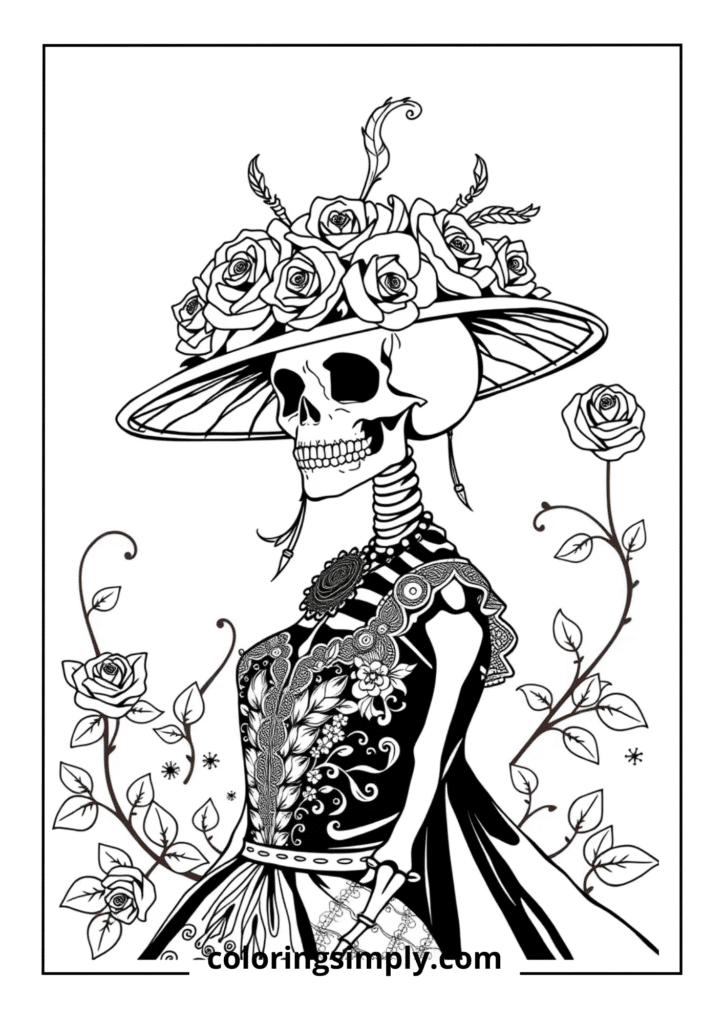 Catrina Portrait with Roses