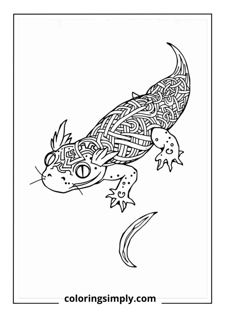 Celtic Knot Axolotl