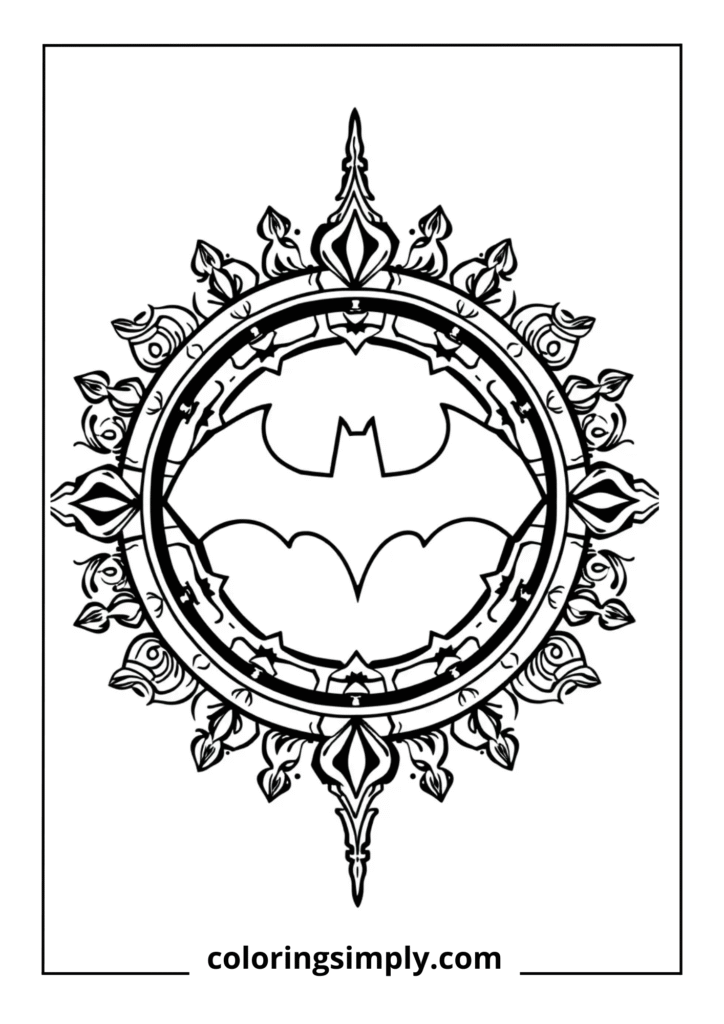 Circular Batman Emblem Design