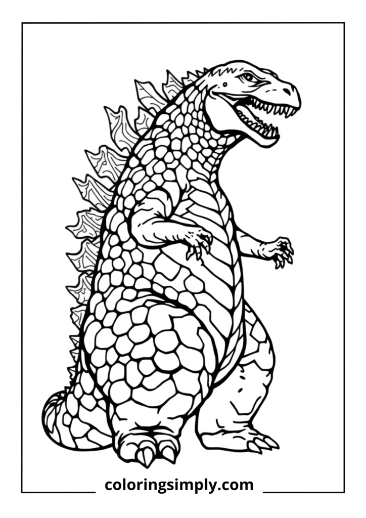 Classic Godzilla Roaring Portrait
