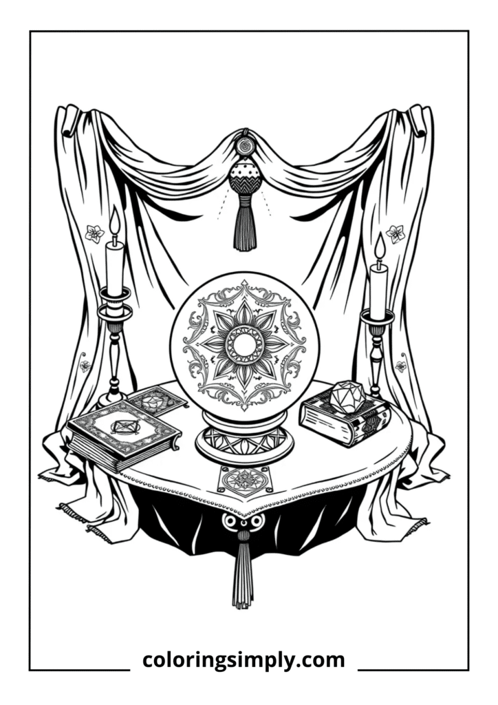 Crystal Ball Fortune Telling Scene
