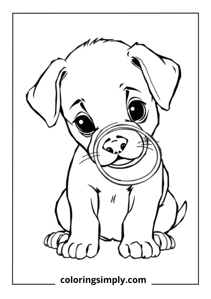 Curious Puppy Investigating
