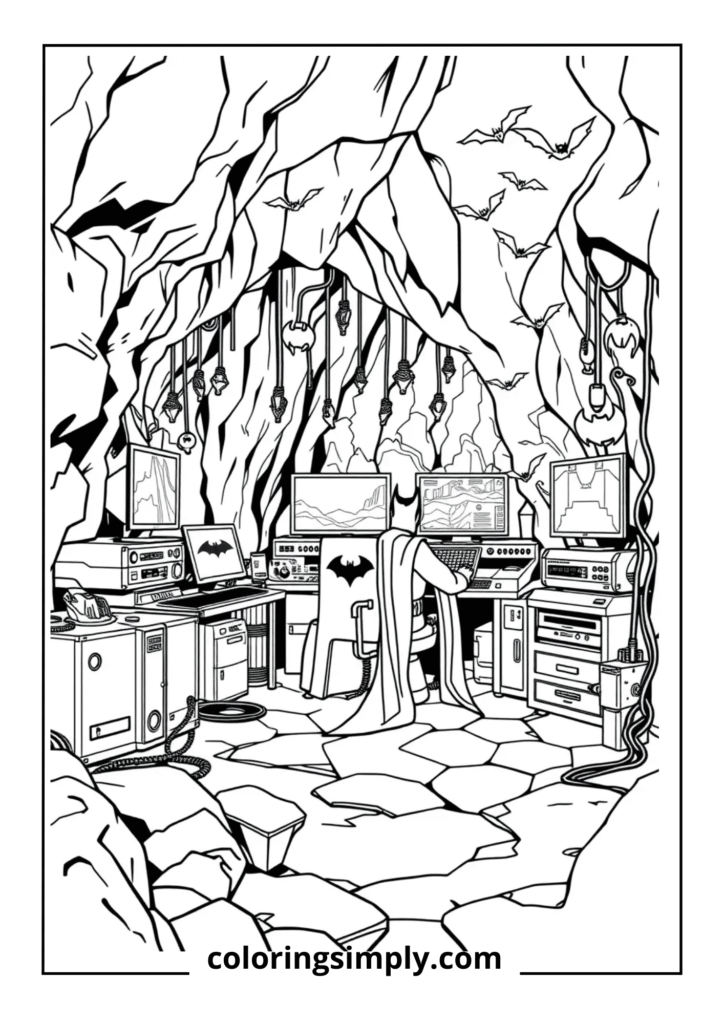 Detailed Batcave Command Center