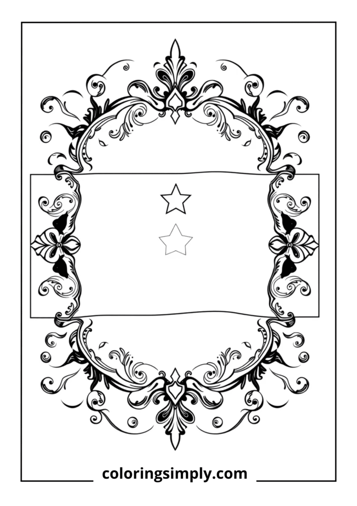 Detailed Heraldic Style Flag