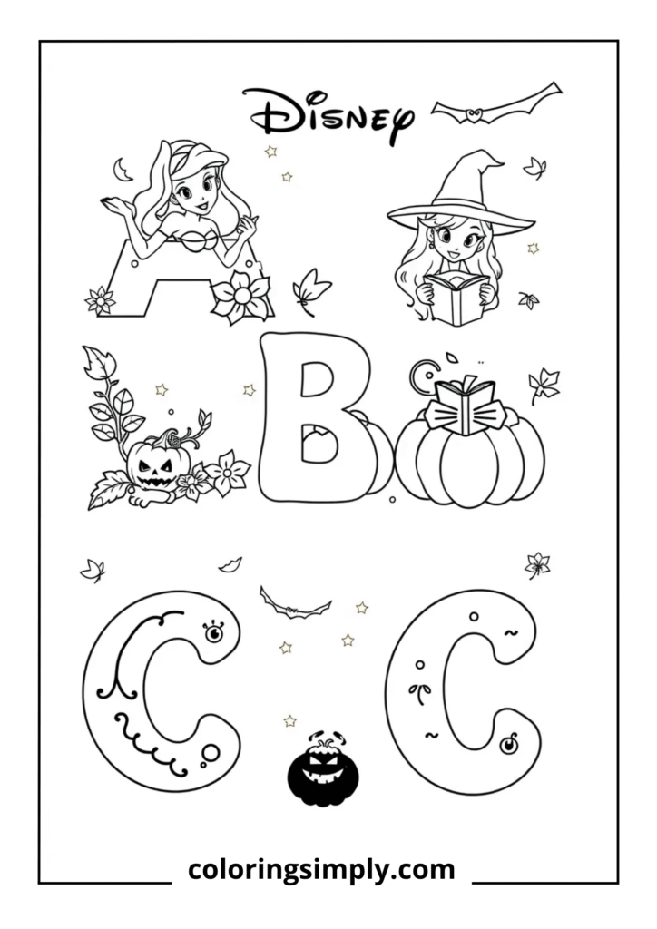 Disney ABCs Halloween
