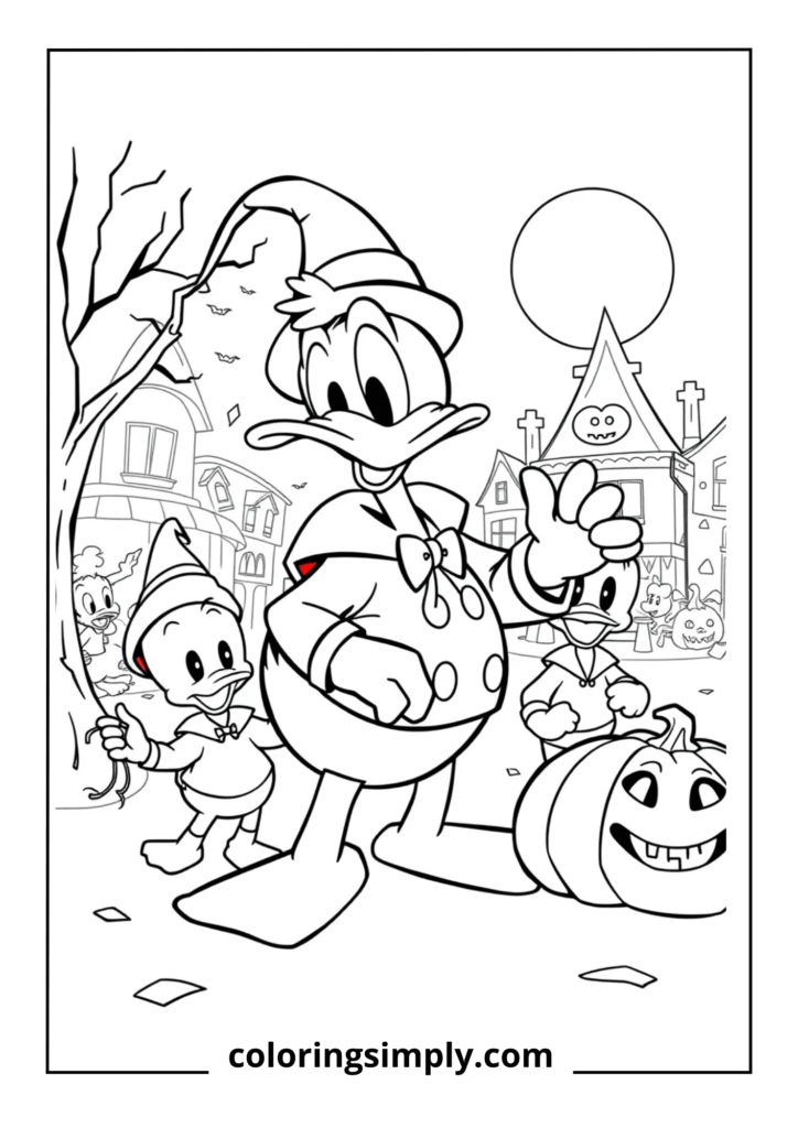 Donald Duck's Halloween Mischief