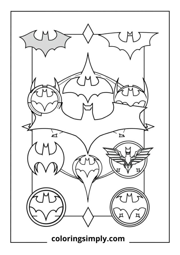 Evolution of Batman Symbol
