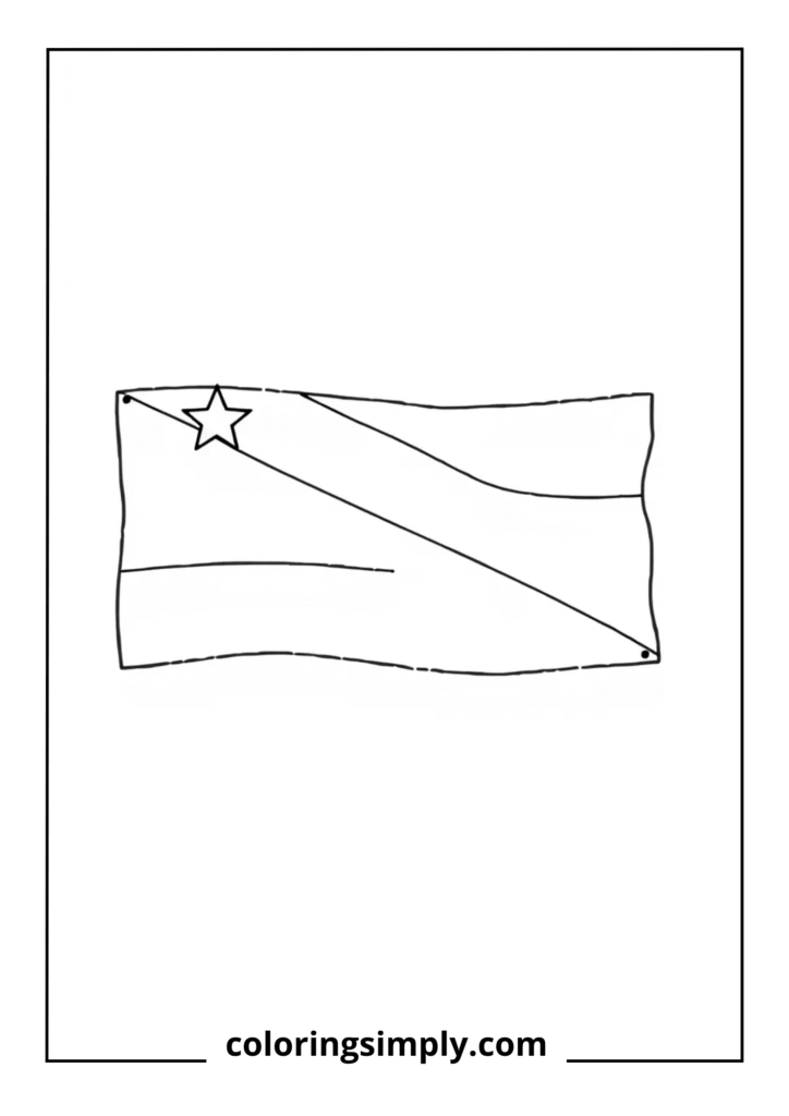 Gabon Flag with Patterned Stripes
