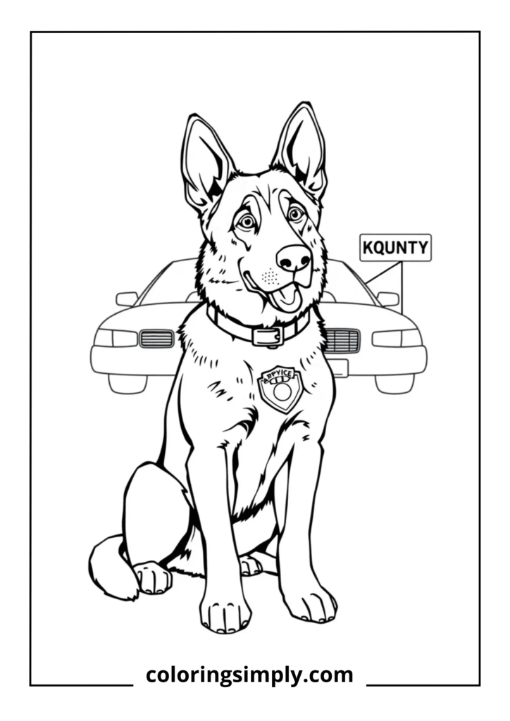German Shepherd Police Dog