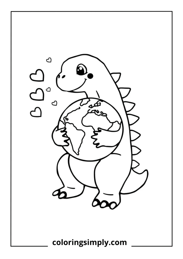 Godzilla Hugging Planet Earth
