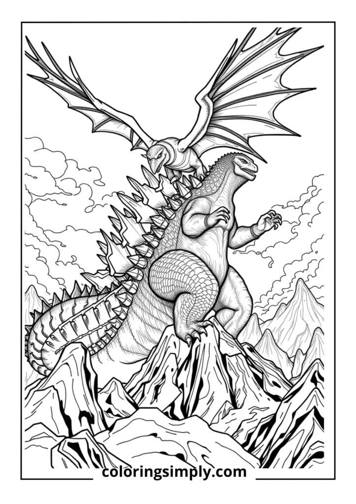Godzilla vs. Rodan Sky Battle