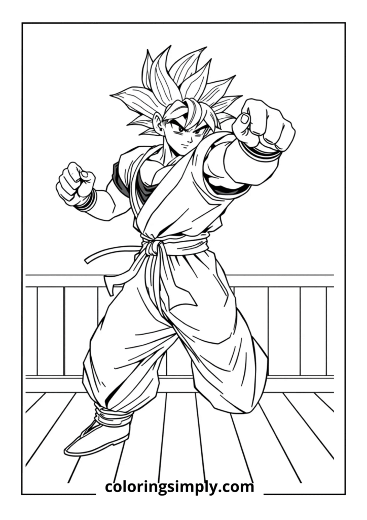 Goku in Fighting Stance
