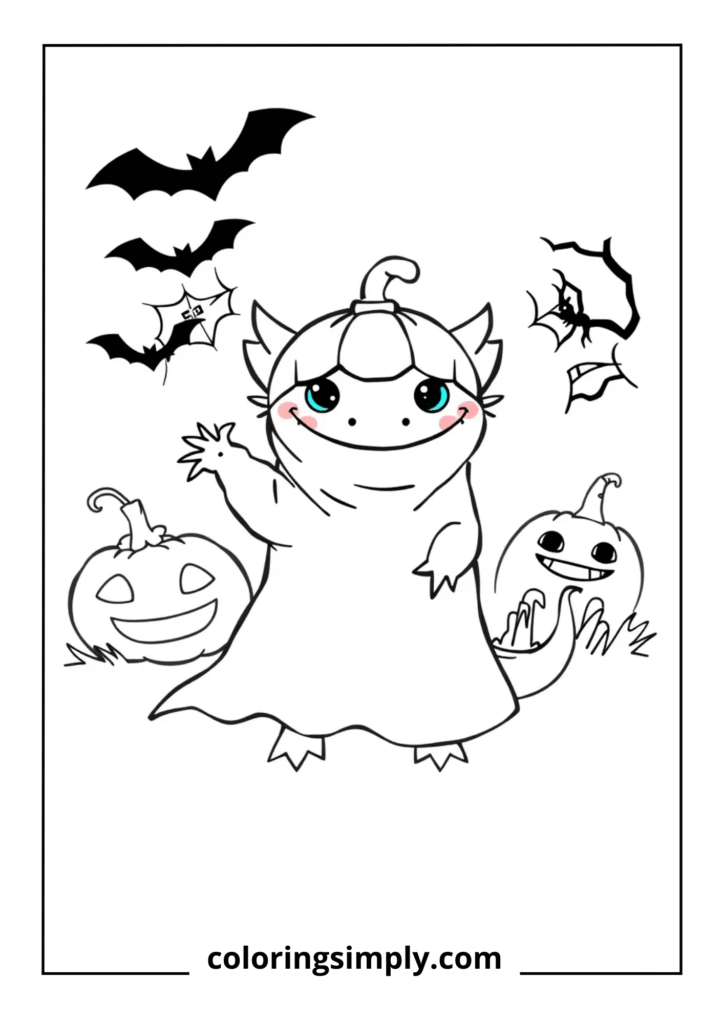 Halloween Costume Axolotl