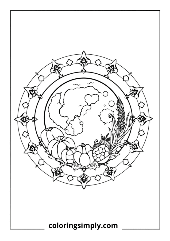Harvest Moon Mandala