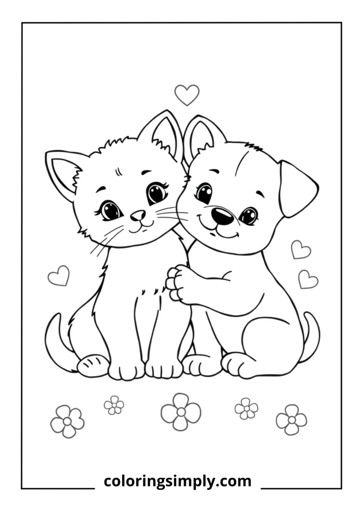 Kitten and Puppy Friends