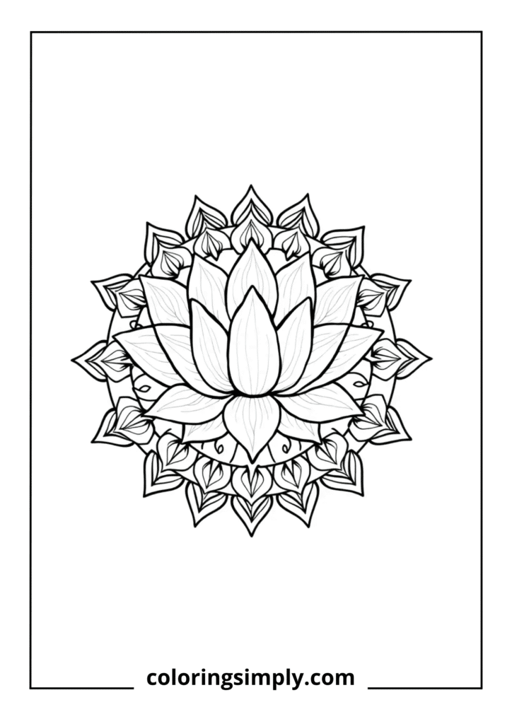 Lotus Mandala Centerpiece
