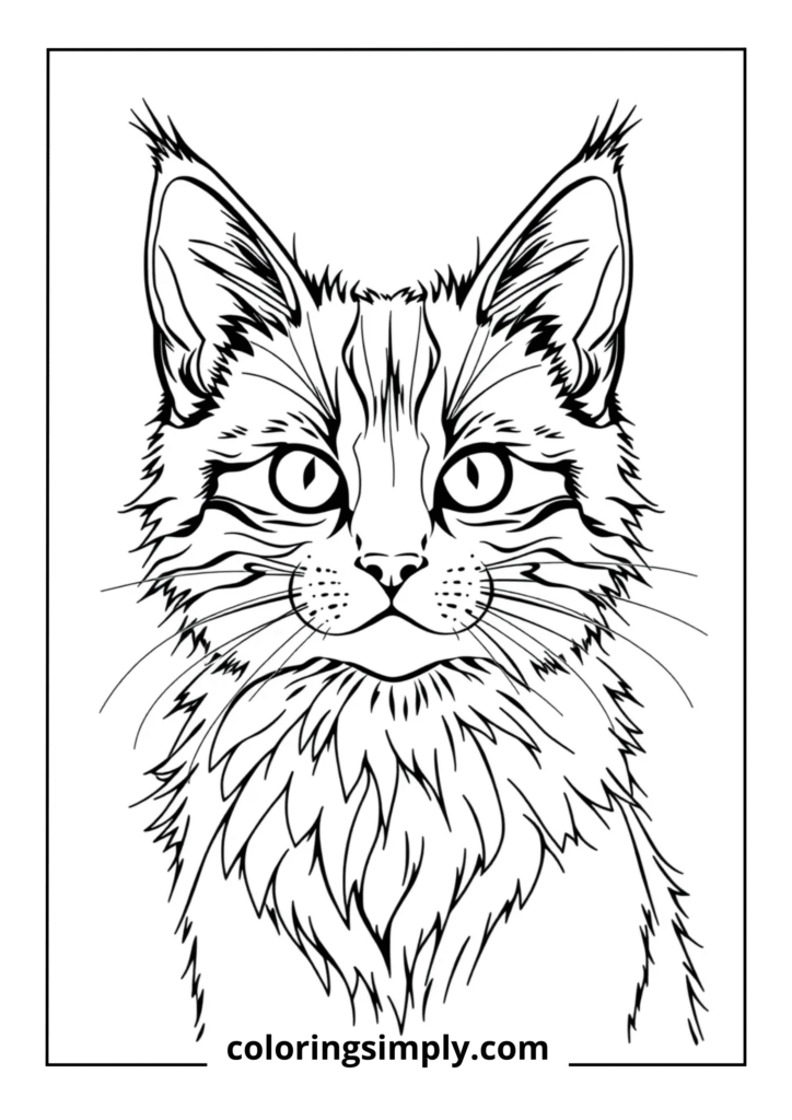 Maine Coon Kitten Portrait